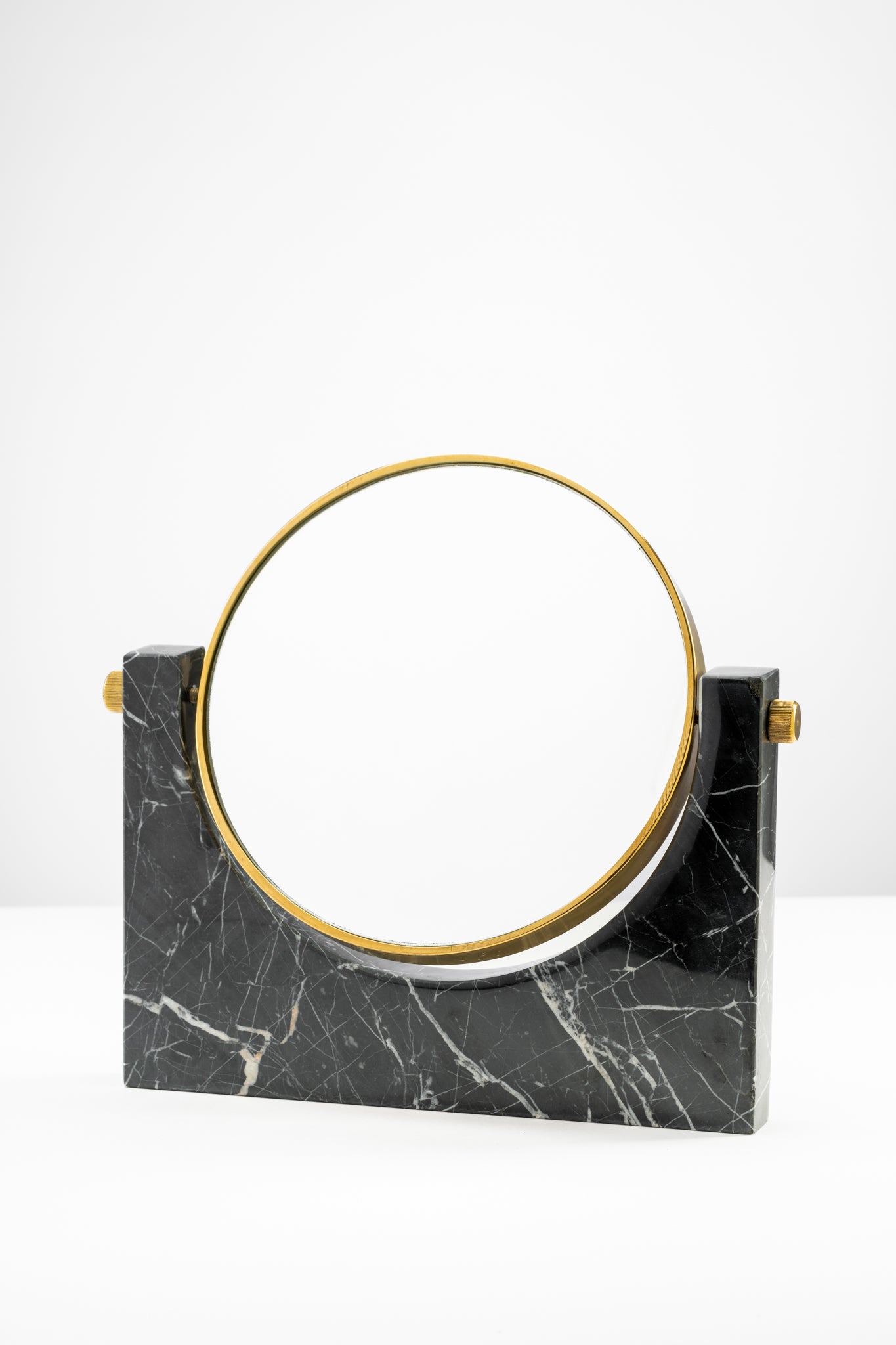 Black Marble & Brass Mirror